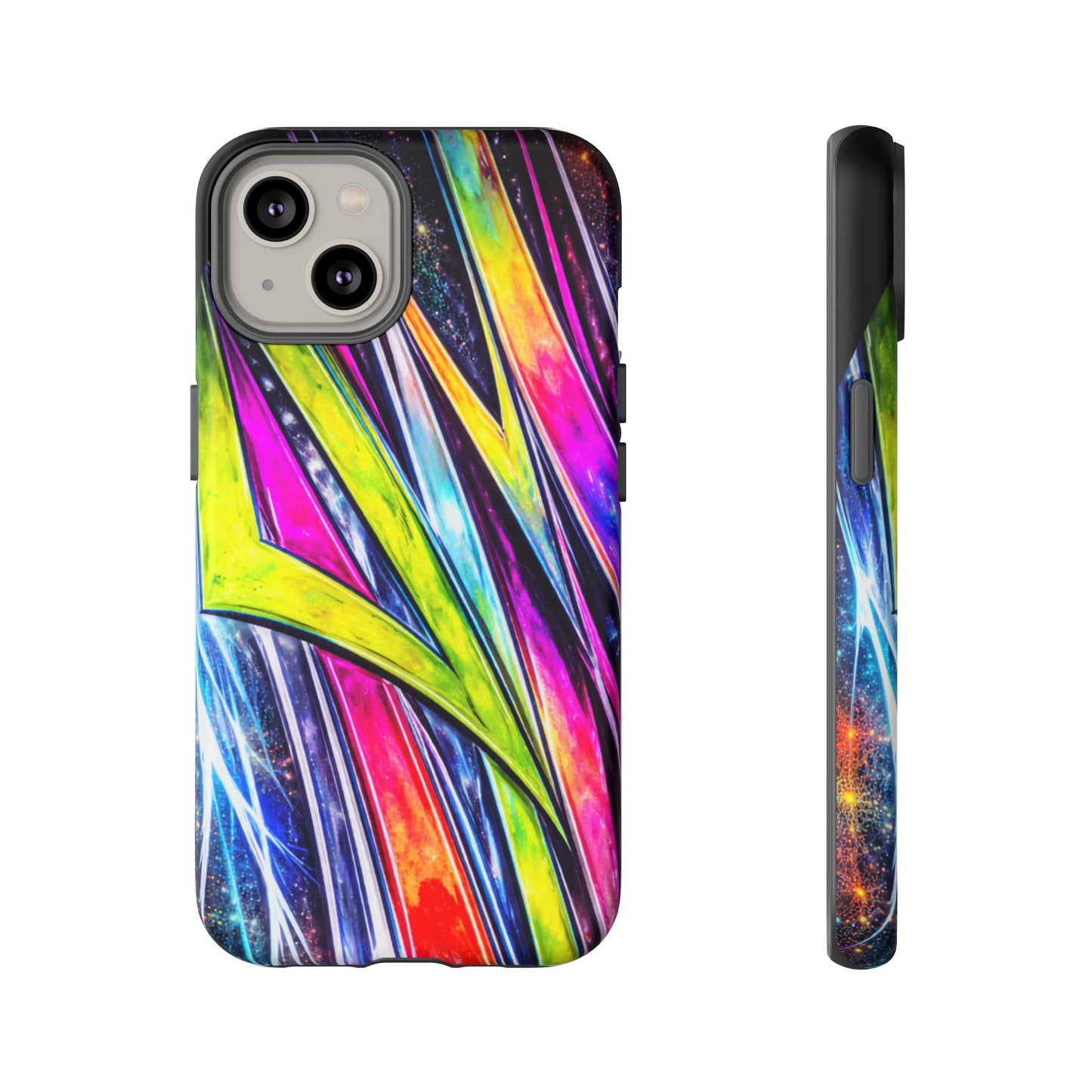 Neon Graffiti Phone Case | Tough Case, Vivid Abstract Street Art