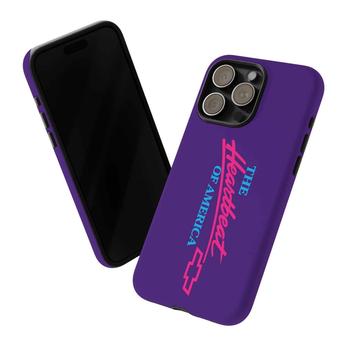Purple  “The Heartbeat of America” Retro Chevy Logo, Slim Protective Cover