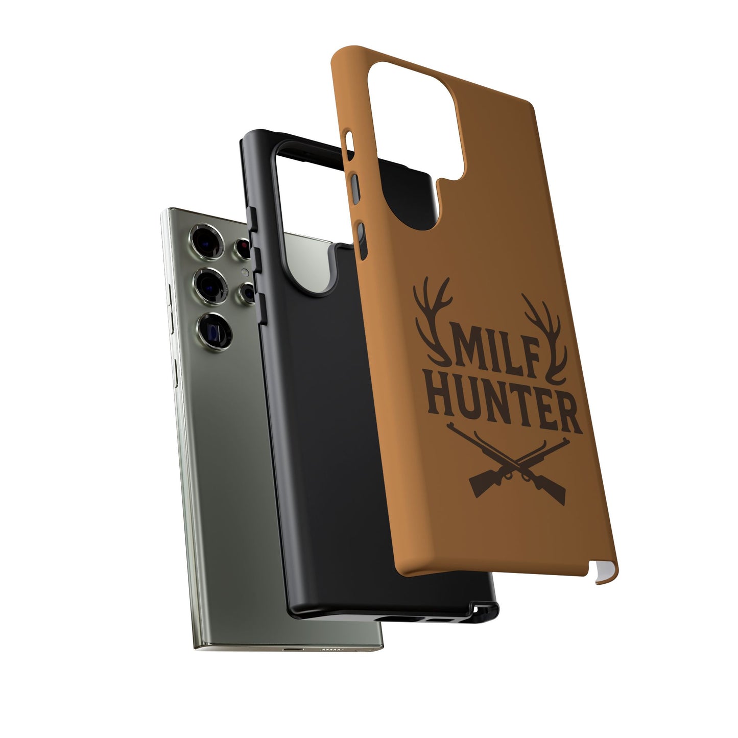 Phone Case, Funny Milf Hunter Design for Tough Cases, Rugged Protective Cover,