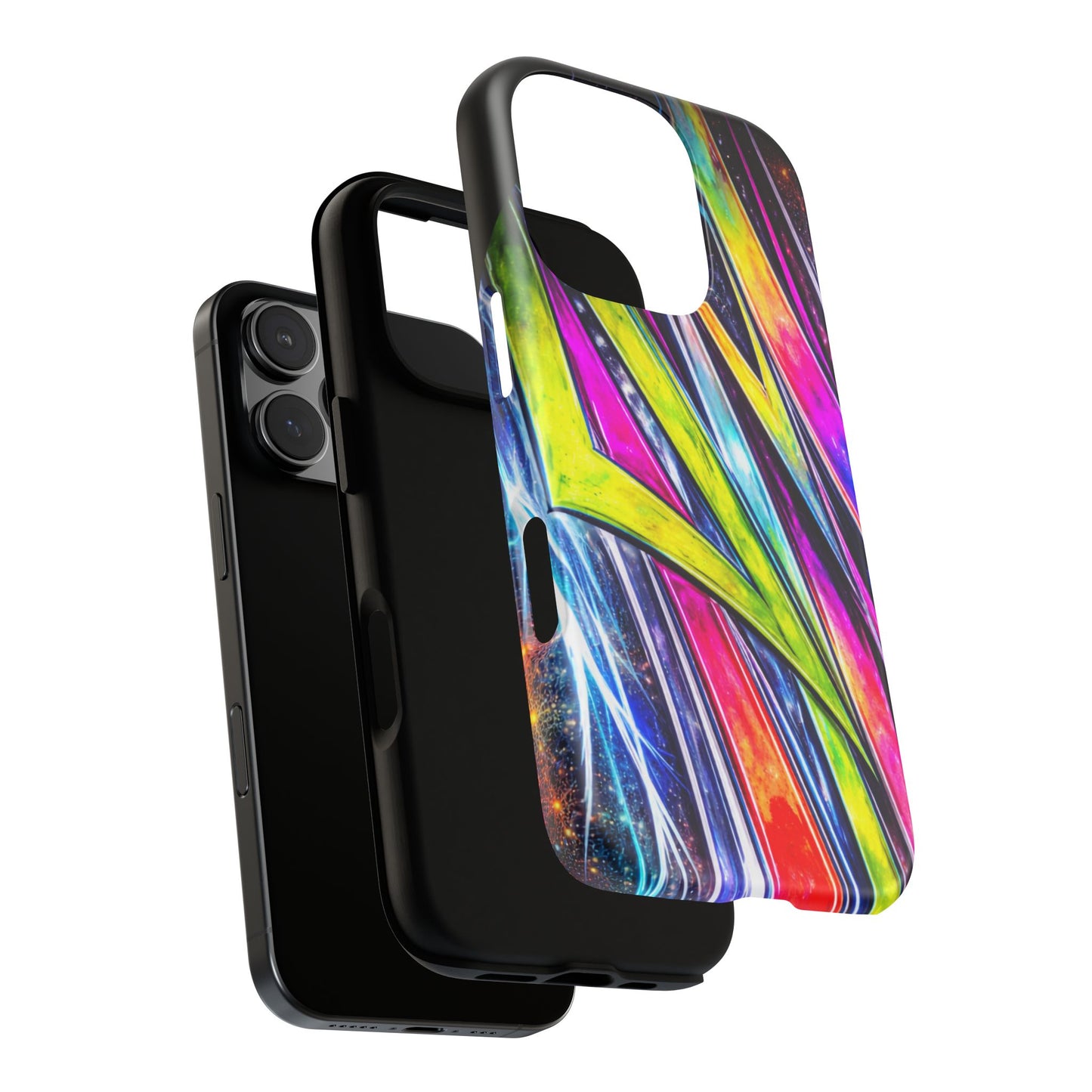 Neon Graffiti Phone Case | Tough Case, Vivid Abstract Street Art