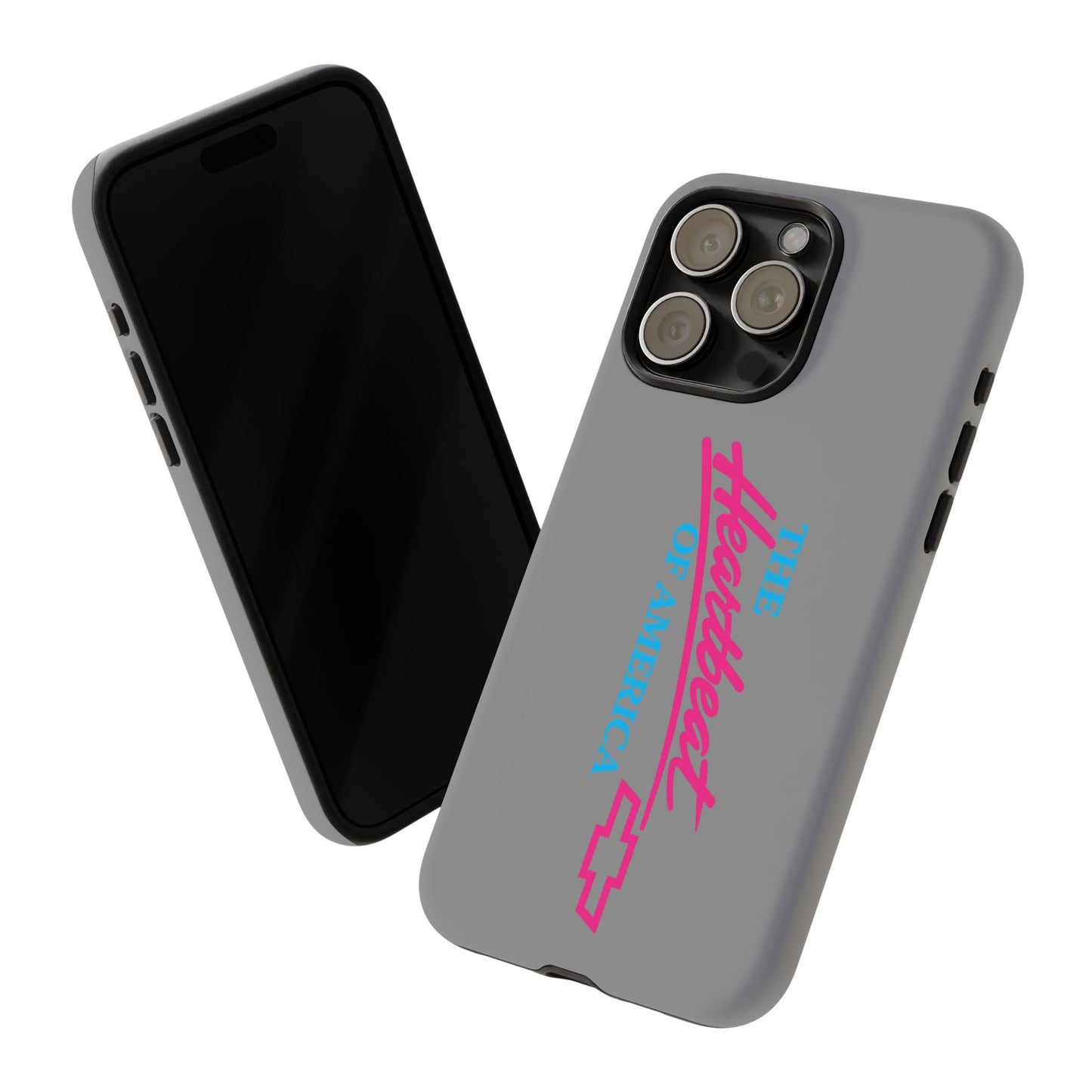 Silver “The Heartbeat of America” Retro Chevy Logo, Slim Protective Cover