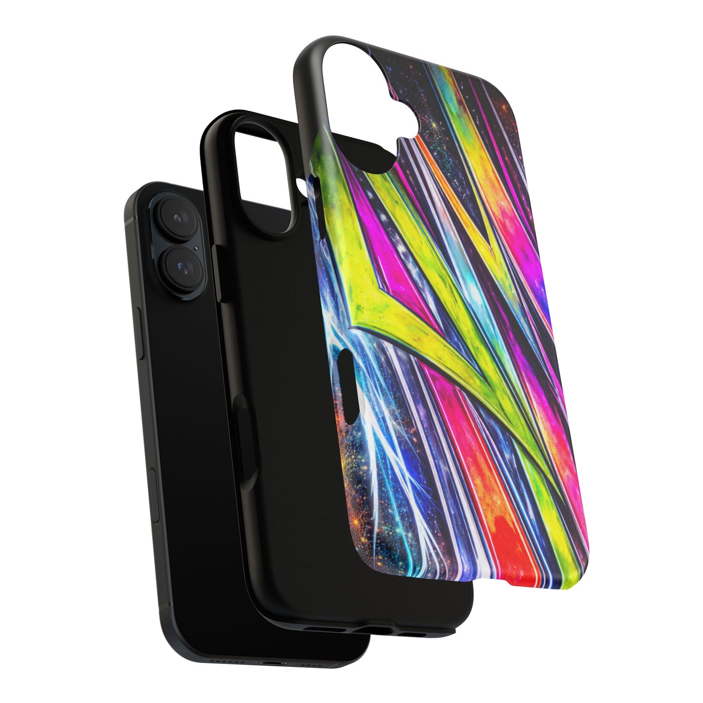 Neon Graffiti Phone Case | Tough Case, Vivid Abstract Street Art