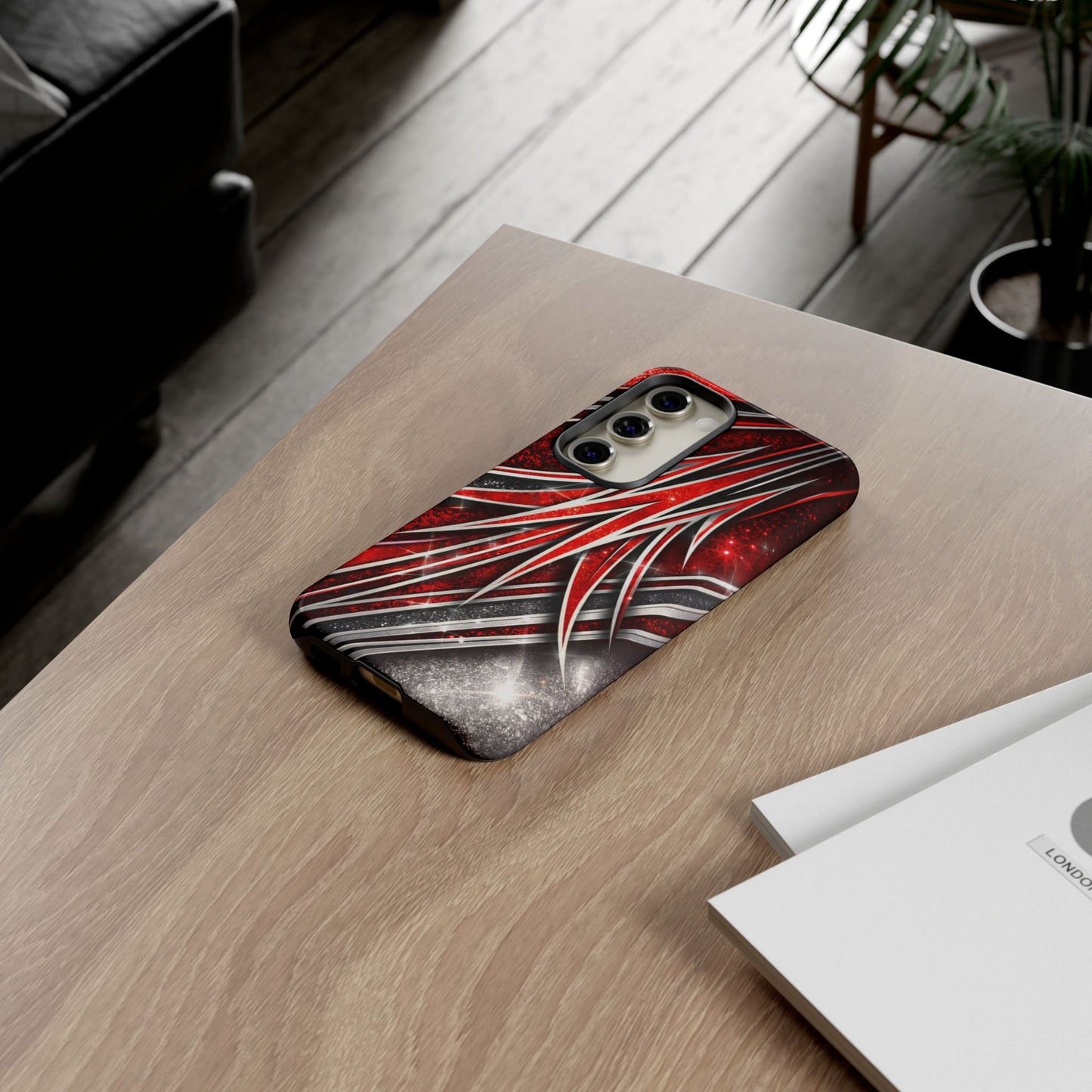 Mini Truck Inspired Pinstripe Graphic Heavy Duty Phone Case