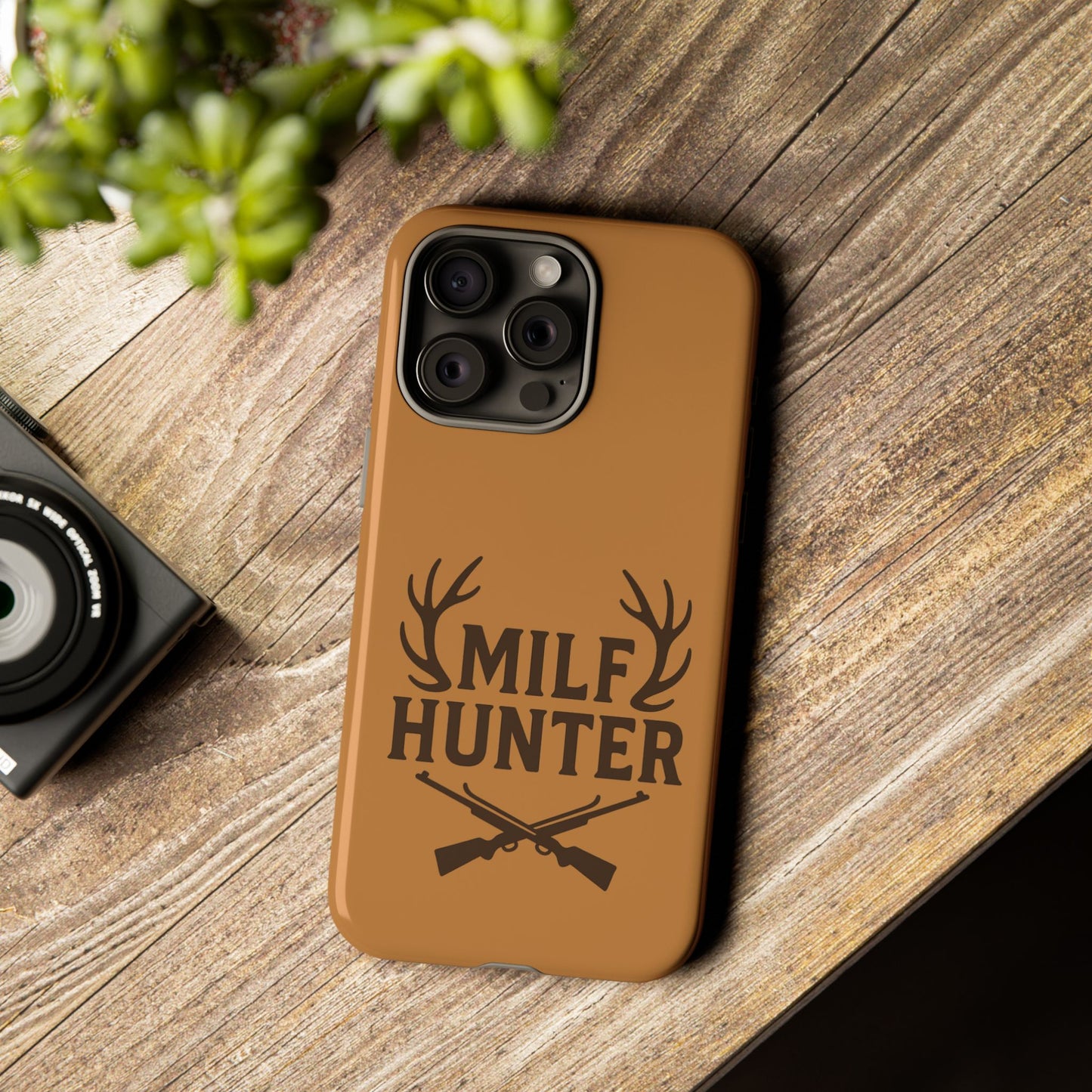 Phone Case, Funny Milf Hunter Design for Tough Cases, Rugged Protective Cover,