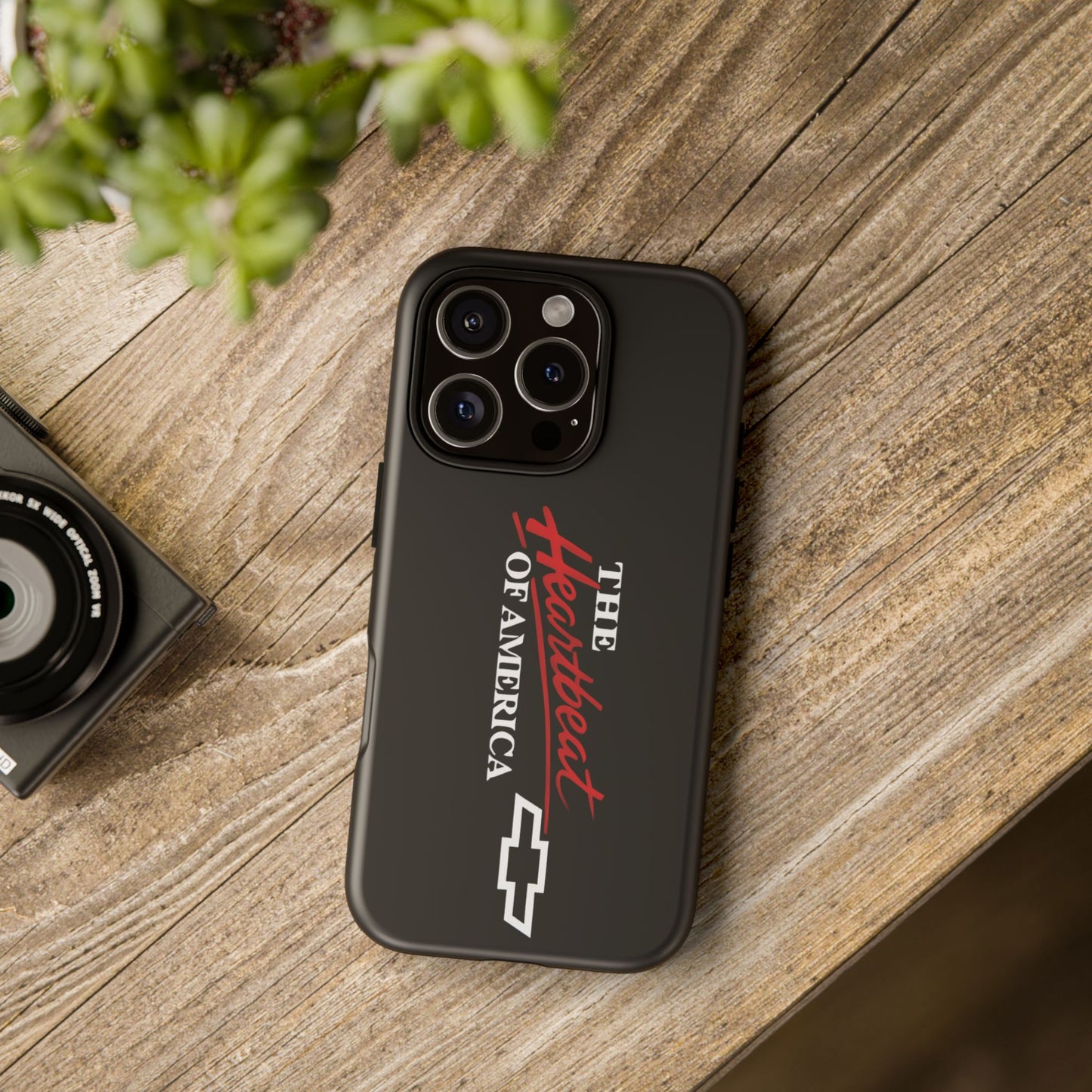 Chevy Phone Case, Tough Cases for Car Lovers, Vintage Style Cover, Heartbeat