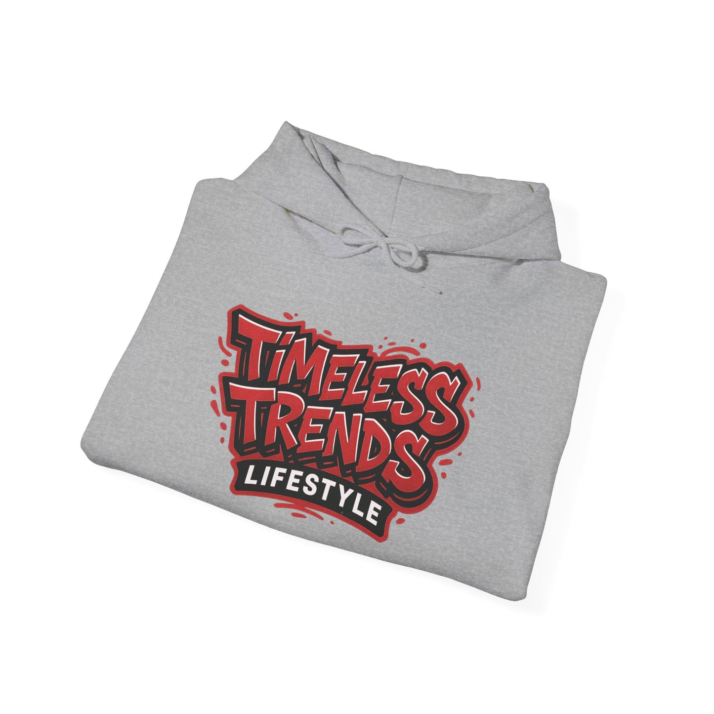 Timeless Trends Lifestyle Hoodie — Retro Streetwear Logo Pullover