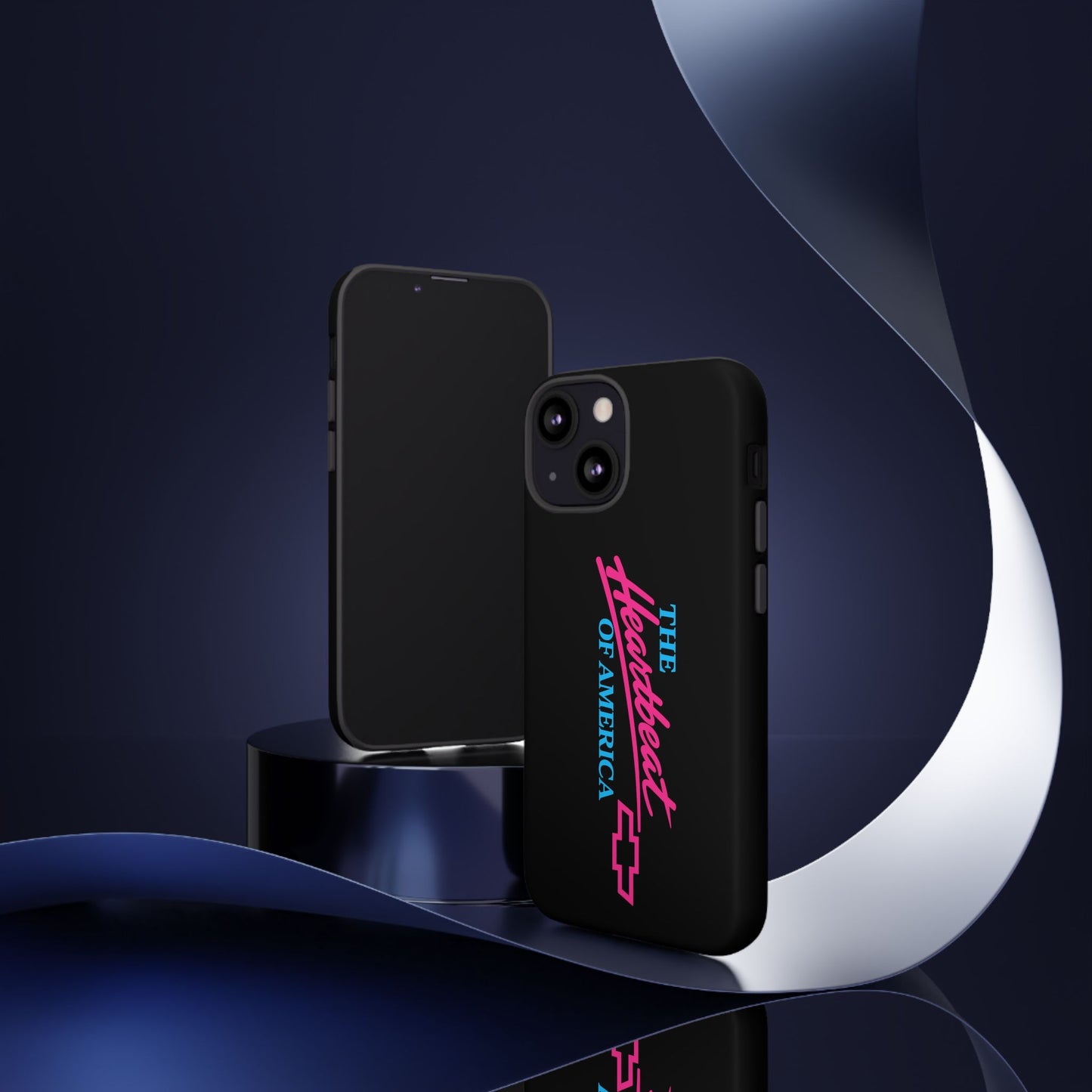 Phone Case — “The Heartbeat of America” Retro Chevy Logo, Slim Protective Cover