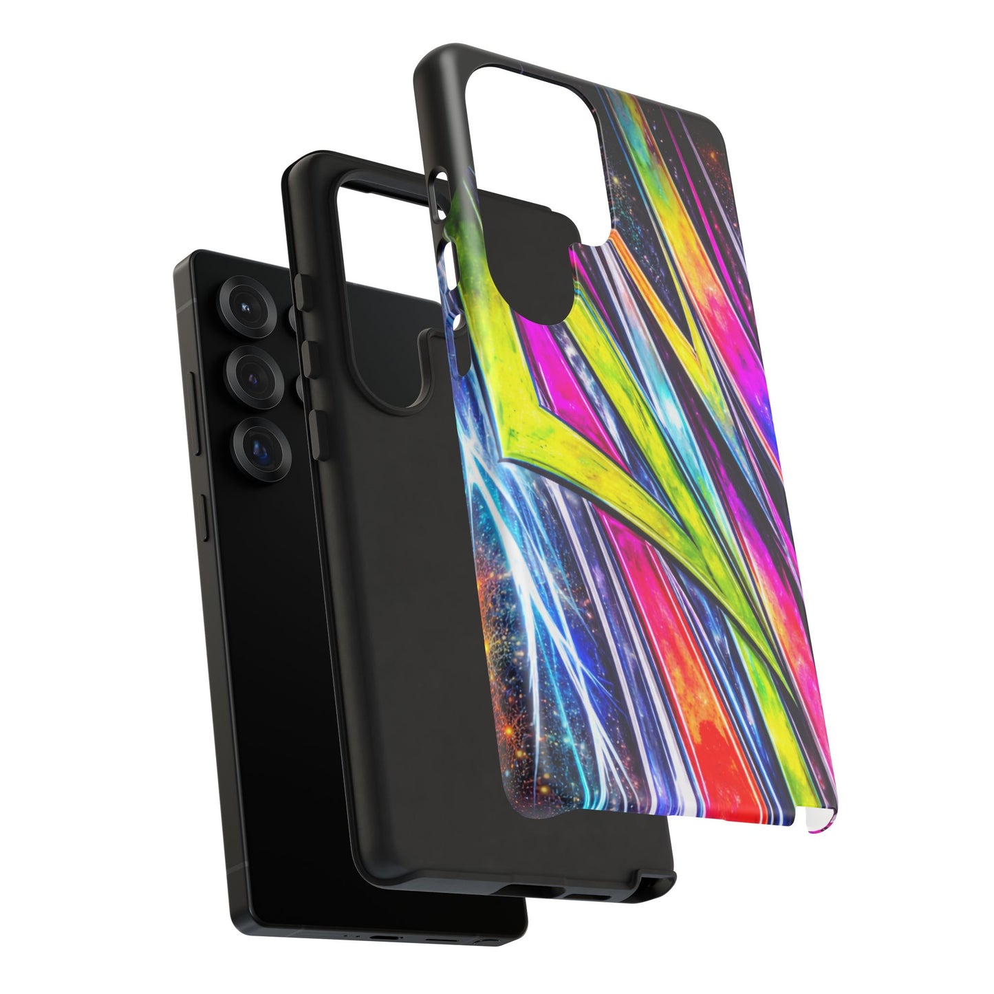 Neon Graffiti Phone Case | Tough Case, Vivid Abstract Street Art