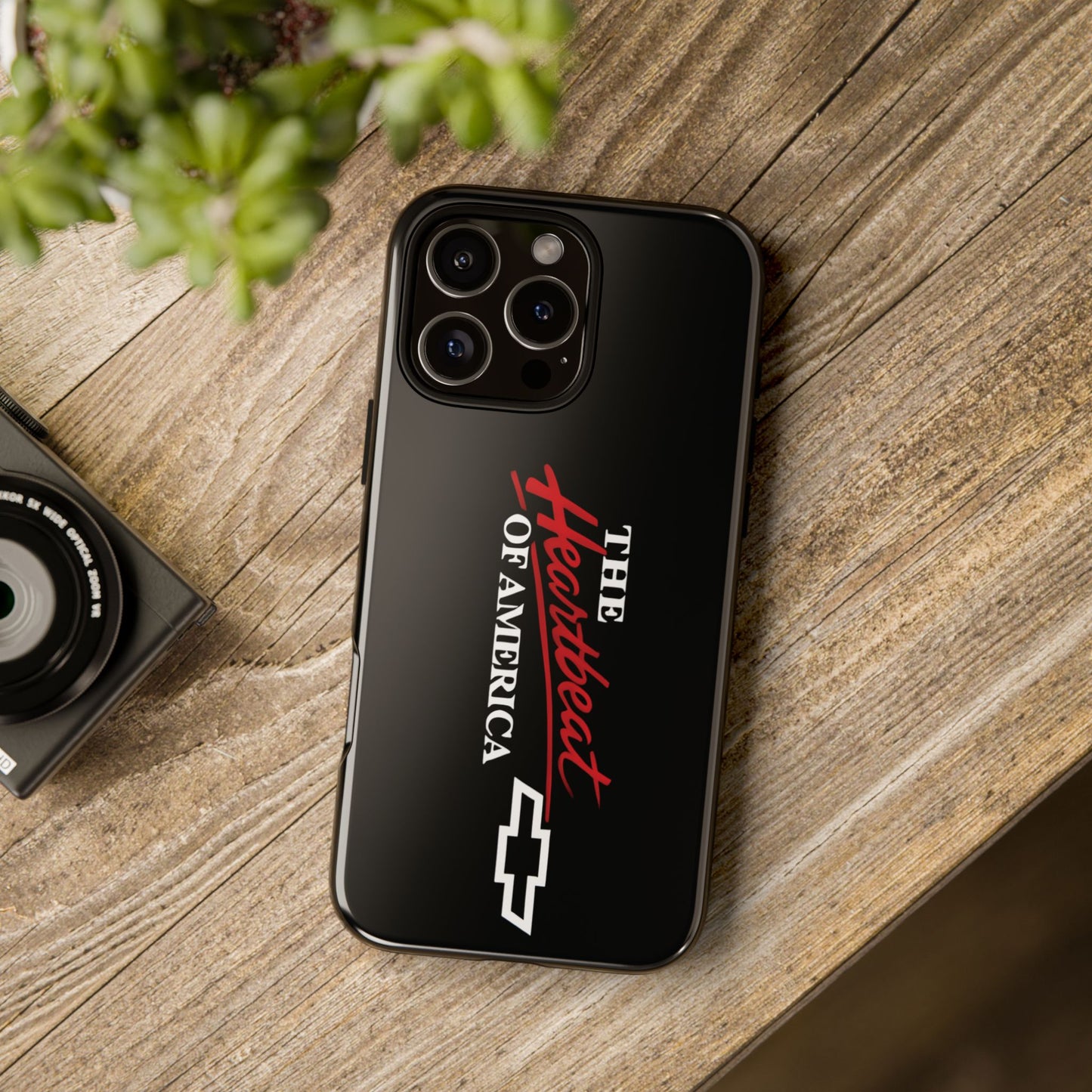 Chevy Phone Case, Tough Cases for Car Lovers, Vintage Style Cover, Heartbeat