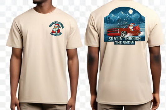 Skatin’ Through The Snow – Holiday Edition Tee