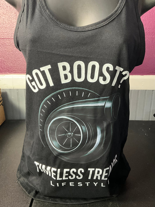 Got Boost? Turbo Ladies Racerback Tank – Timeless Trends Lifestyle