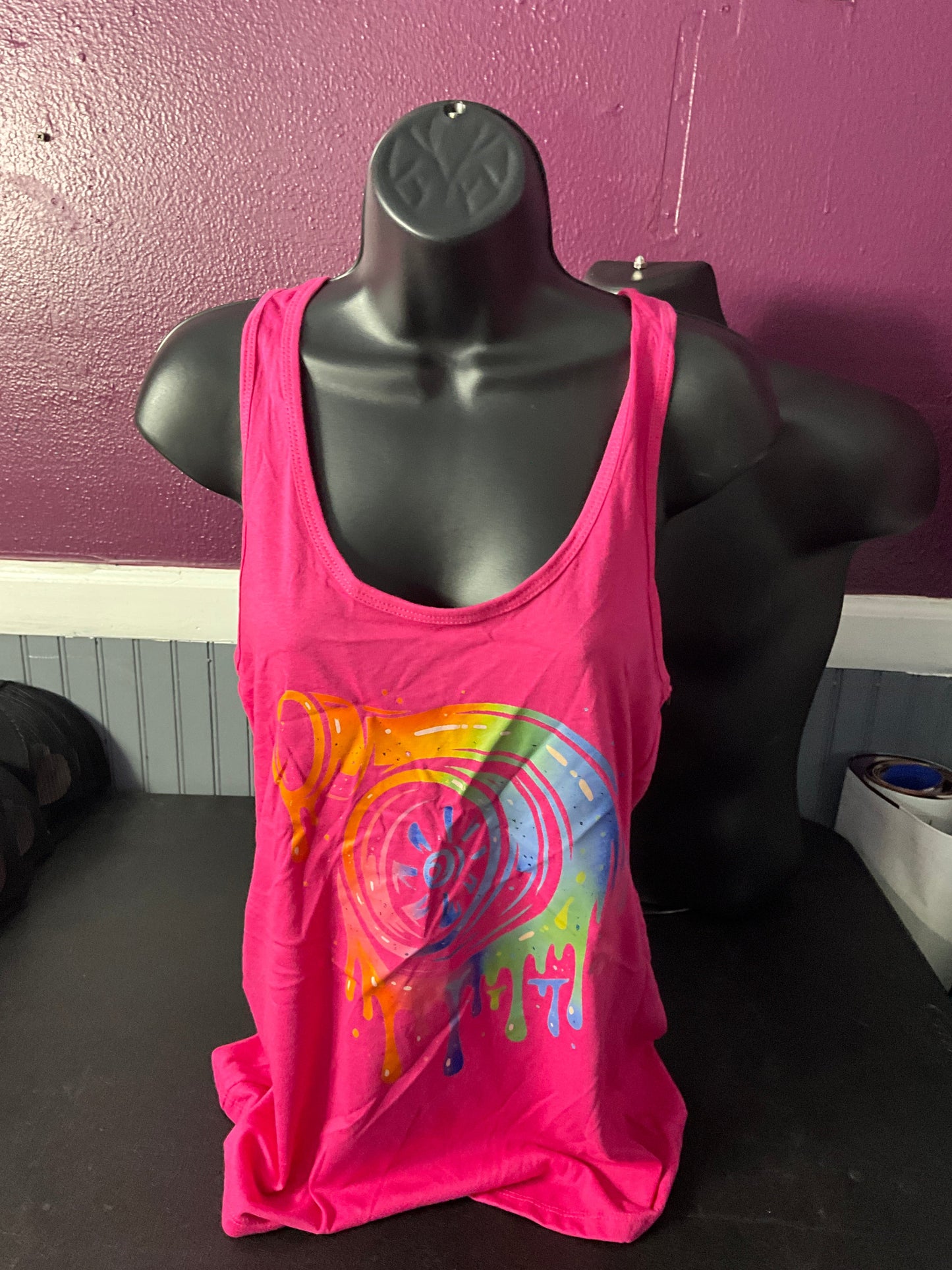 Meltdown Drip Tank – Neon Turbo Design (Hot Pink)
