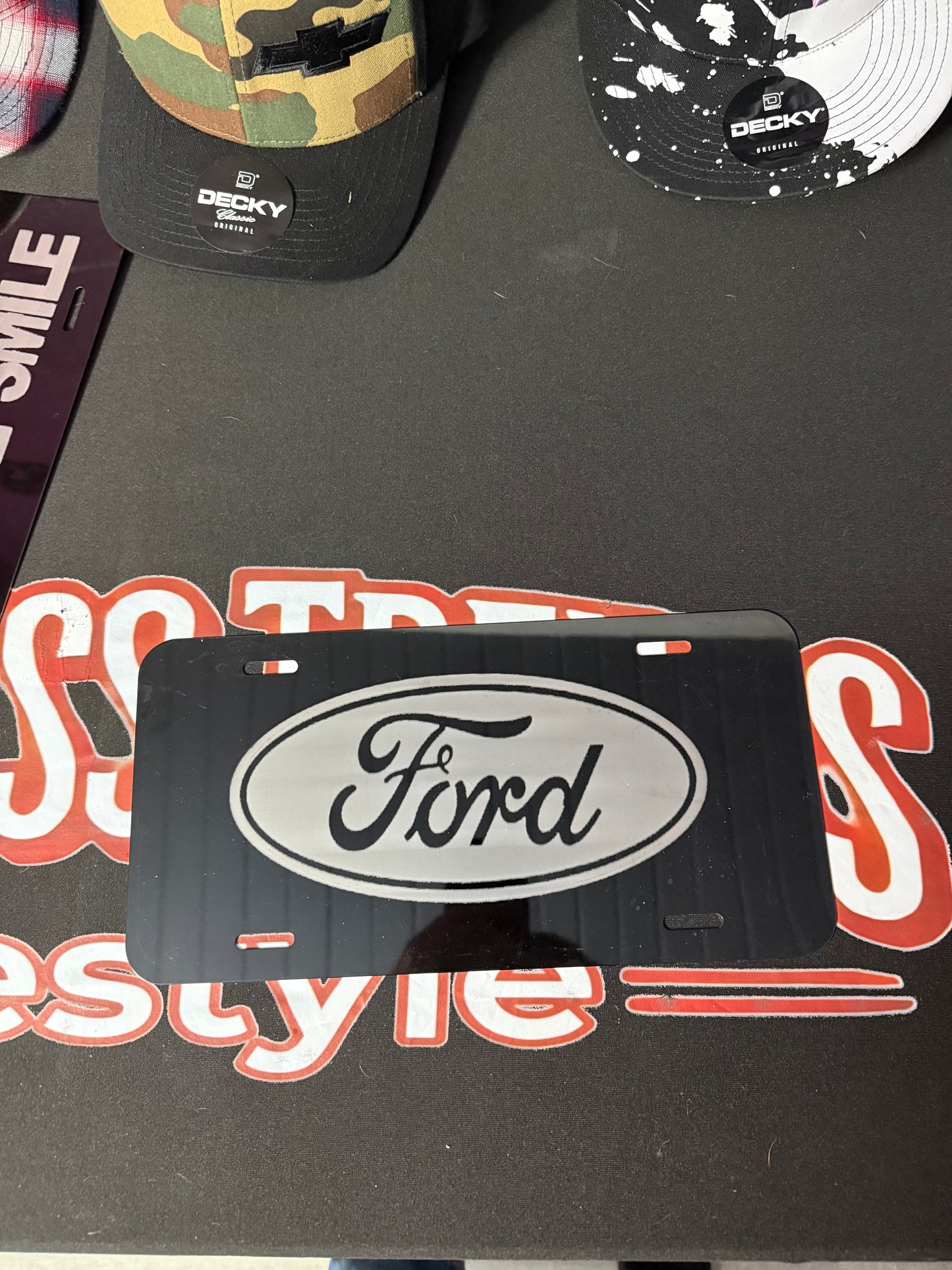 Ford Engraved Aluminum License Plate – Show Plate / Garage Decor