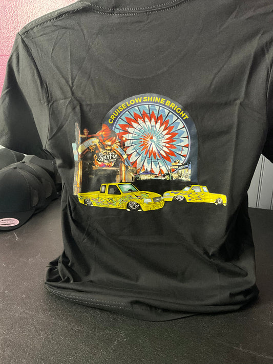 Cruise Low Shine Bright Tee – Custom Rangers x Ferris Wheel
