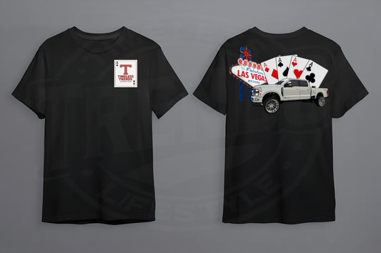 Vegas Royal Flush Lifted Truck Tee
