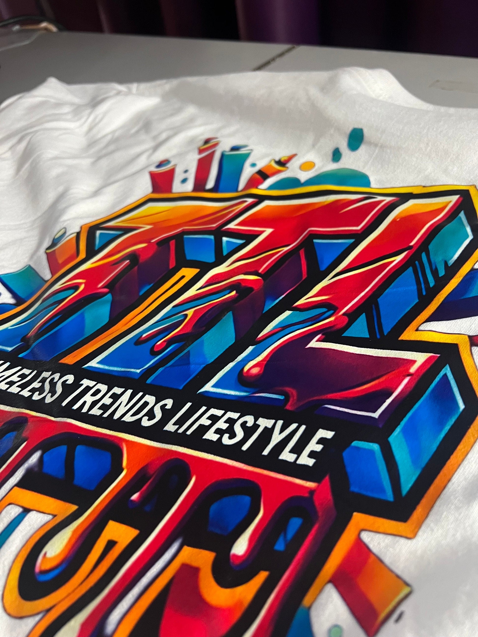Drip Logo T-Shirt | Front & Back Print | Cool Graphic Tee for Trendy Style | Unisex Casual Wear % Perfect Gift