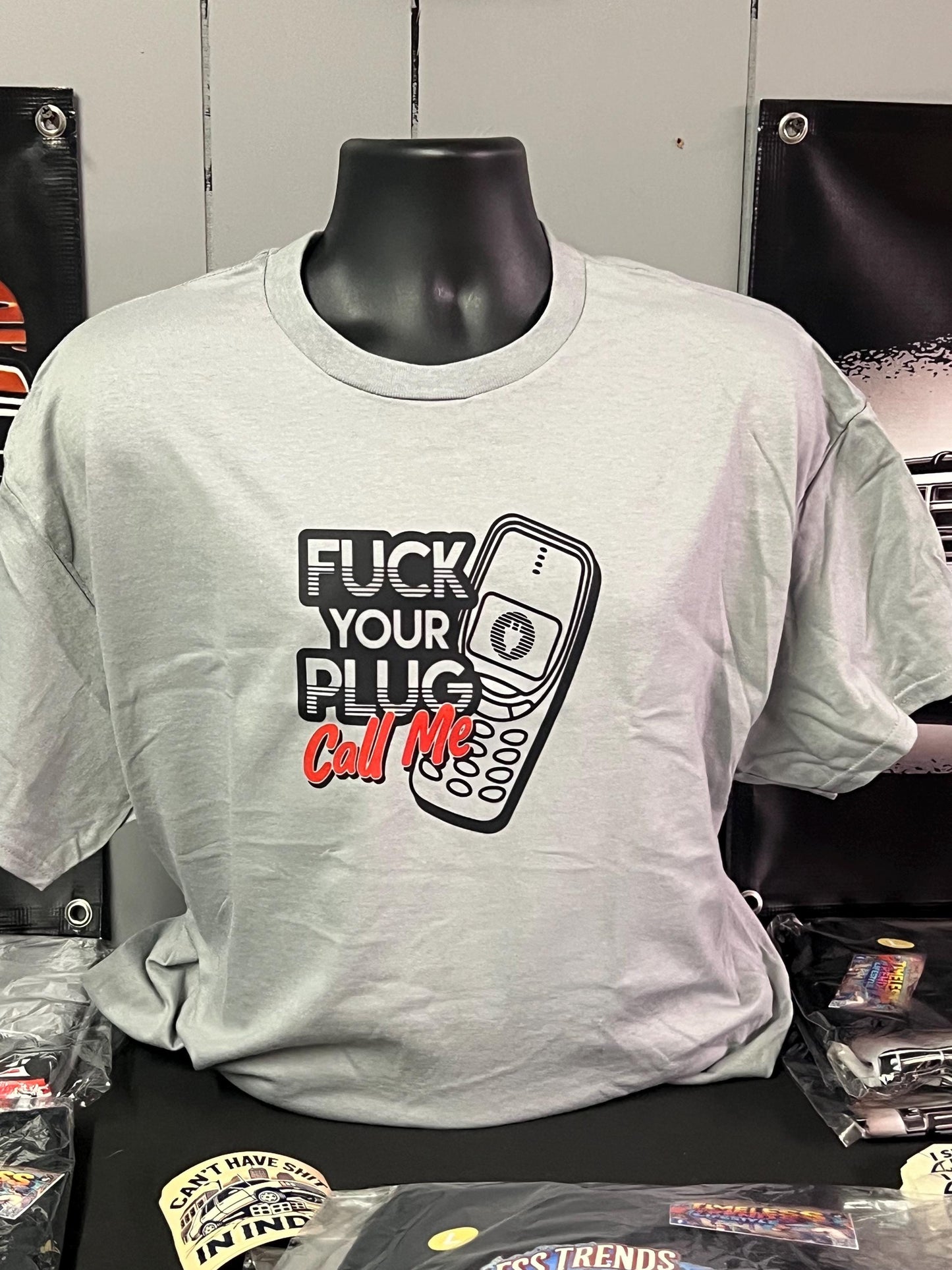 Plug Call Me T-Shirt | Funny Graphic Tee for Men | Trendy Casual Wear / Unique Gift for Friends & Family